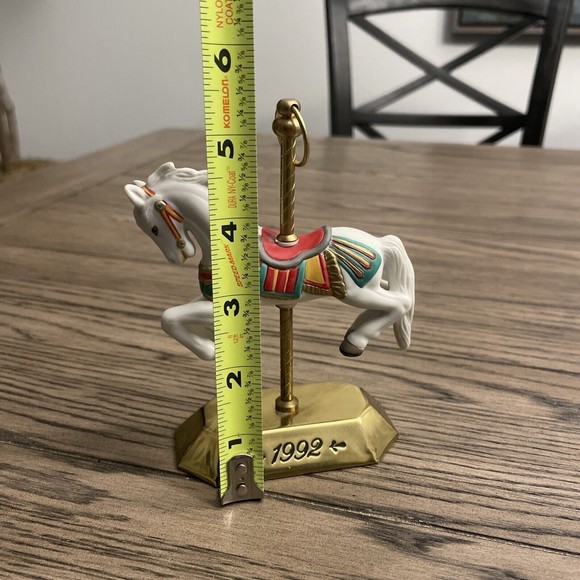 Vintage Hallmark Keepsake Ornament Tobin Fraley Carousel Horse Christmas 1992 - Picture 2 of 8